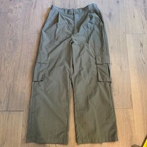 Wilo The Label Parachute Fly Cargo Pants Olive Green Women‎ L